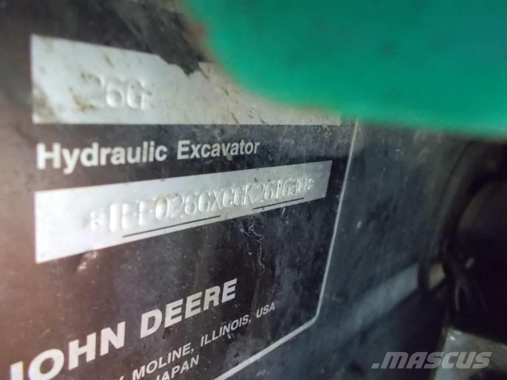John Deere 26G Miniexcavadoras