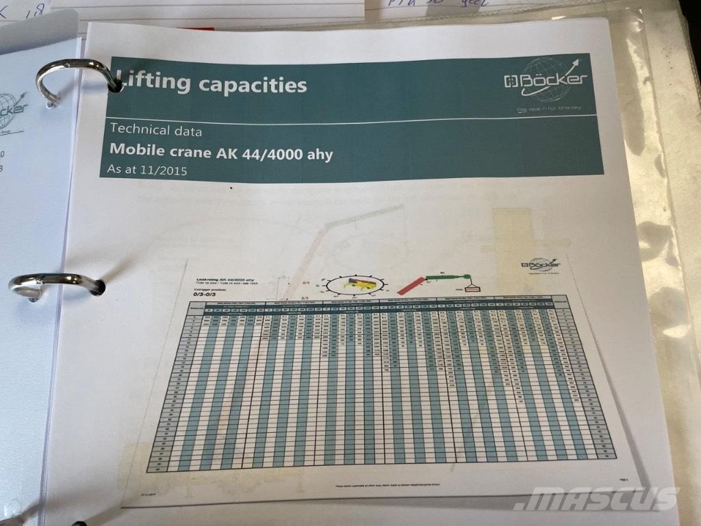 Böcker AK 44/4000 Grúas todo terreno