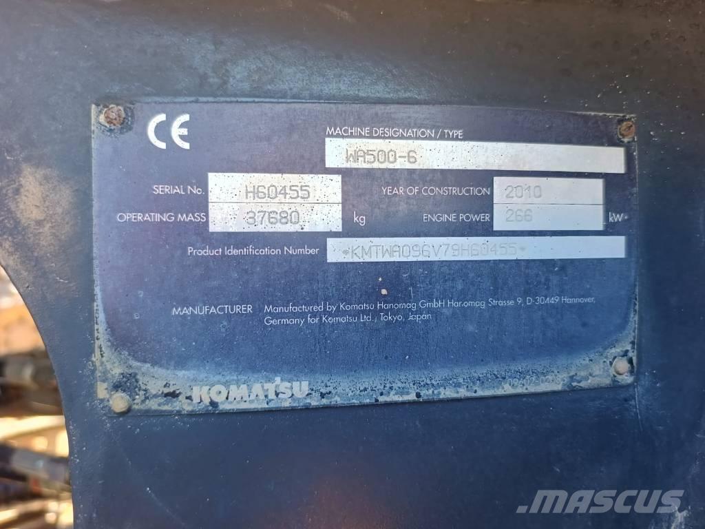 Komatsu WA500-6 Cargadoras sobre ruedas
