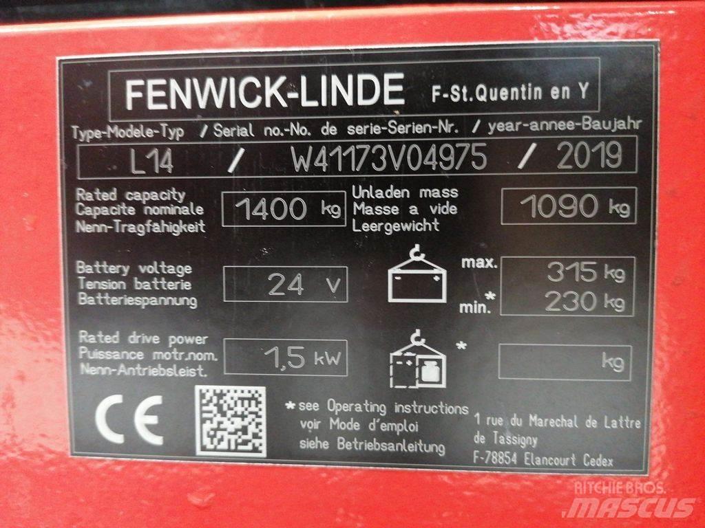 Linde L14 Montacargas manual