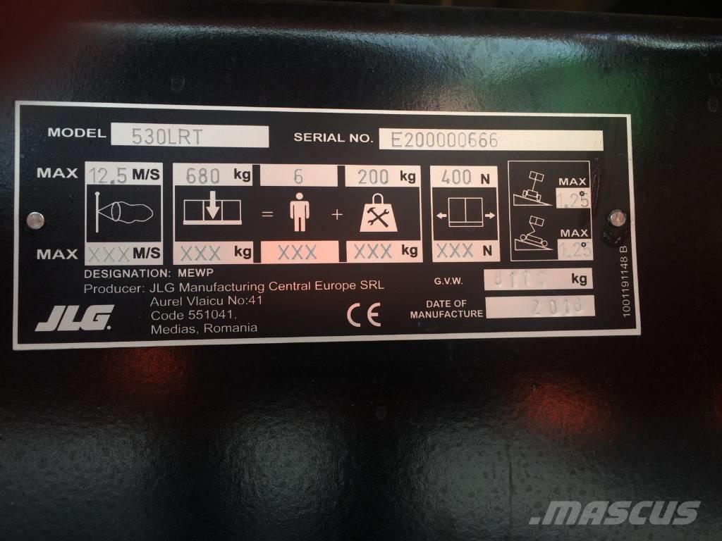 JLG 530 LRT Plataformas tijera