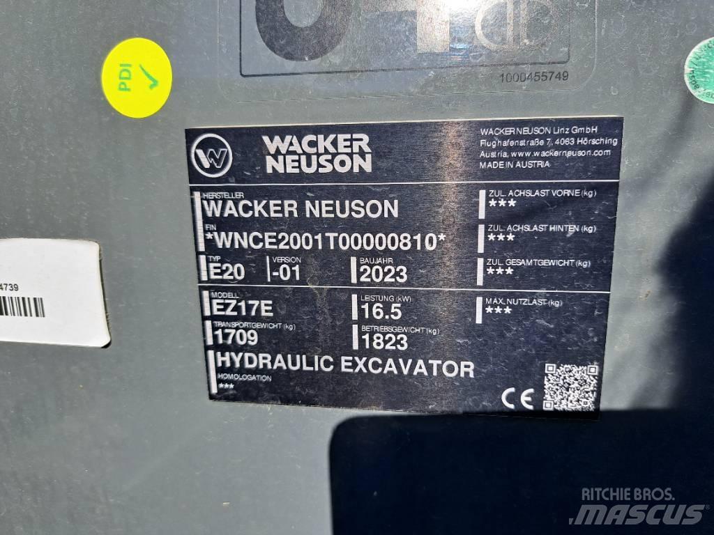 Wacker Neuson EZ17e Excavadoras sobre orugas