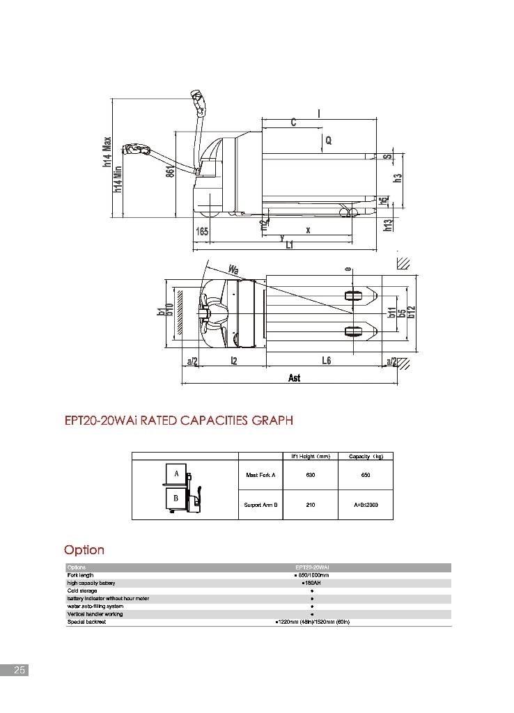 EP EPT20-20WAi Montacargas manual para paletas