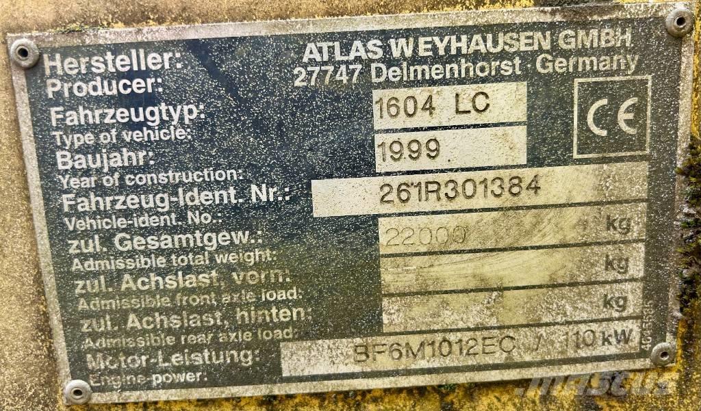 Atlas 1604 LC Excavadoras sobre orugas