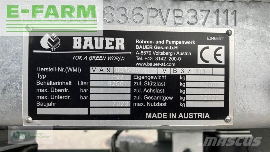 Bauer p 92 Otras máquinas y accesorios para fertilización