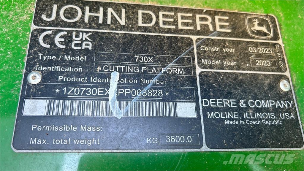 John Deere 730X Cosechadoras combinadas