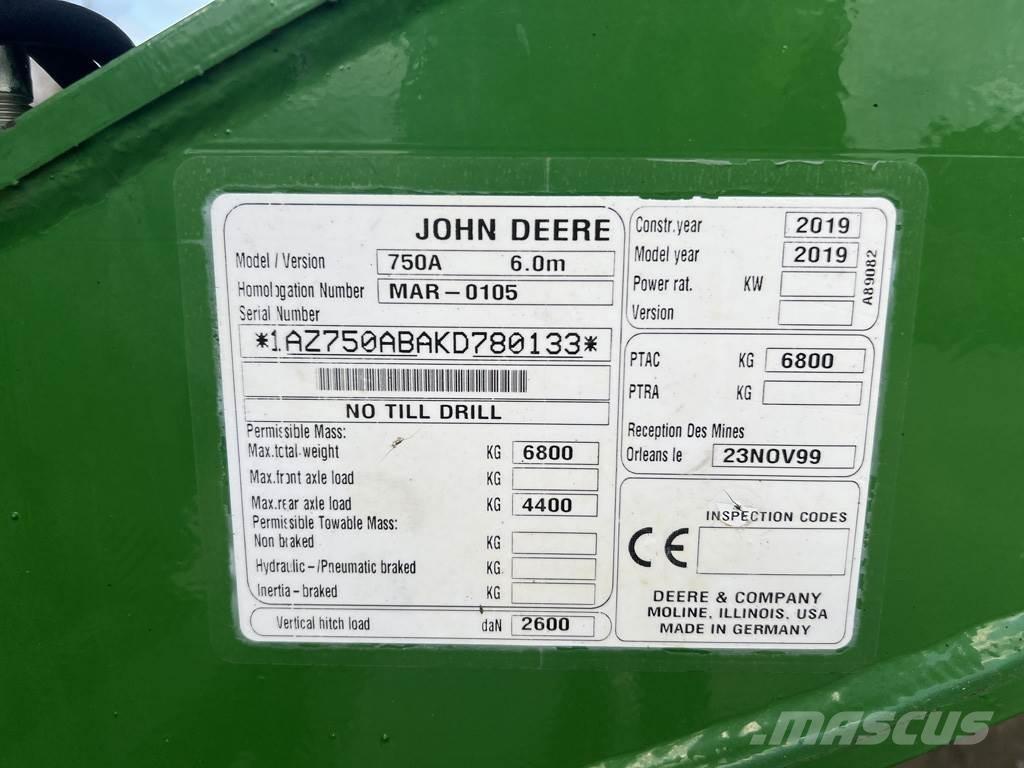 John Deere 750A Taladros