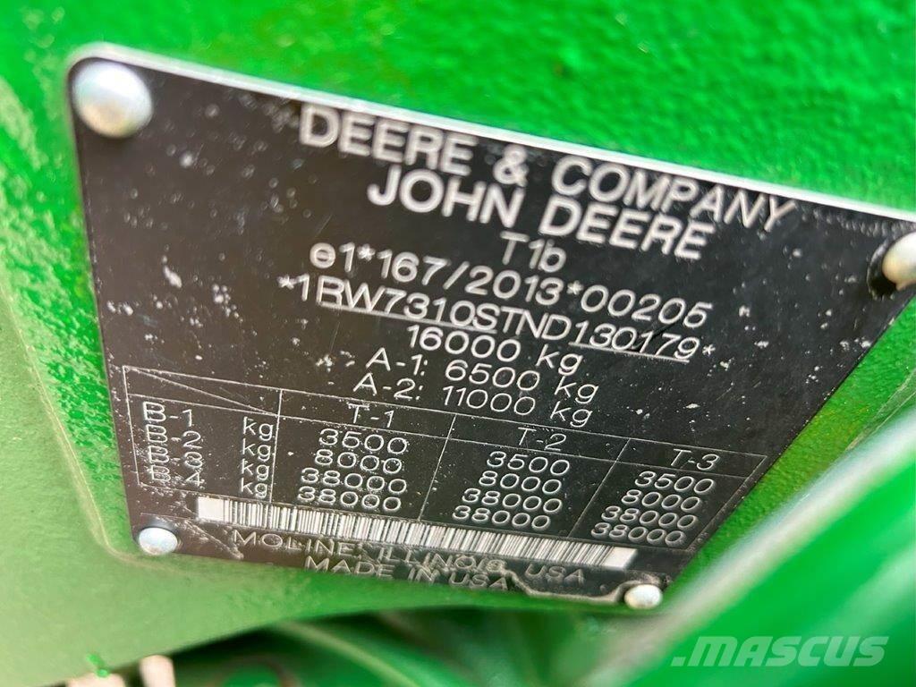 John Deere 7R310 Tractores