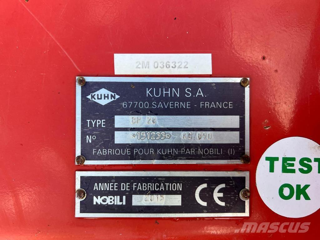 Kuhn BP28 Segadoras y cortadoras de hojas para pasto