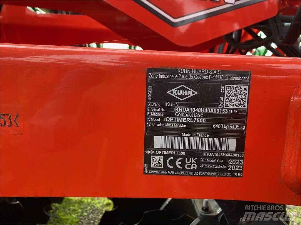 Kuhn OPTIMERL7500 Cultivadoras