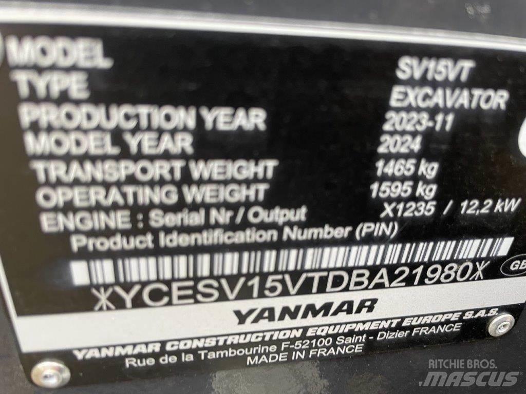 Yanmar SV15VT Excavadoras 7t - 12t