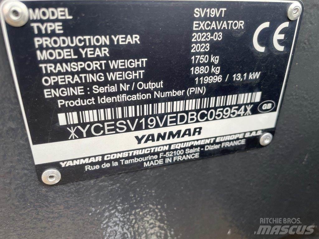 Yanmar SV19VT Excavadoras 7t - 12t