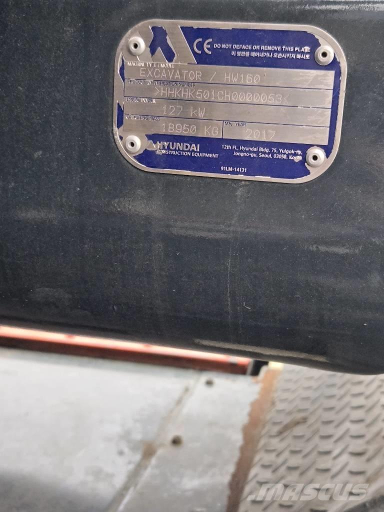 Hyundai HW 160 Excavadoras de ruedas
