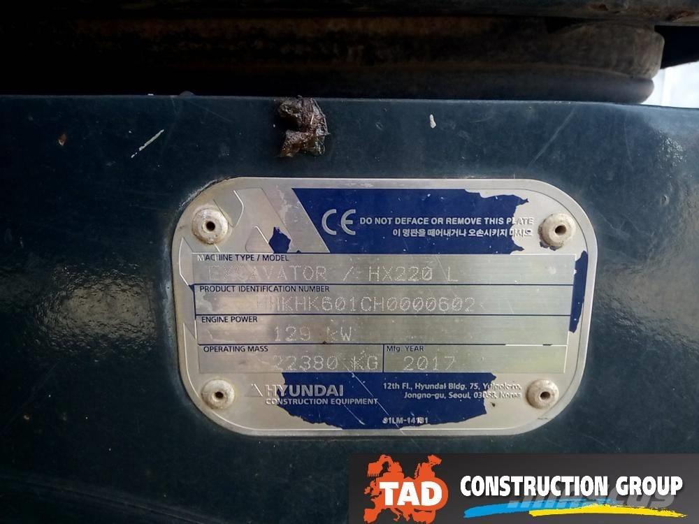 Hyundai HX 220 L Excavadoras sobre orugas