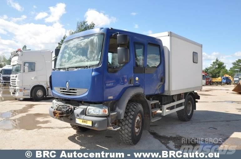 Renault Midlum Camiones con caja de remolque