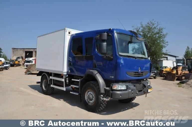 Renault Midlum Camiones con caja de remolque