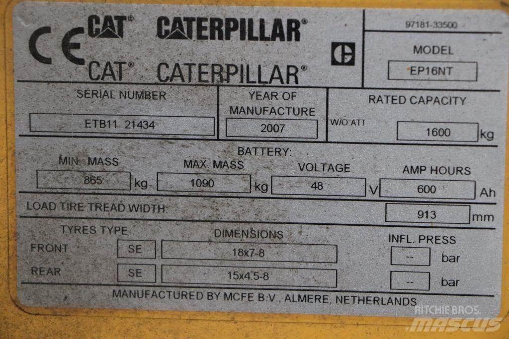 CAT EP16NT Carretillas de horquilla eléctrica