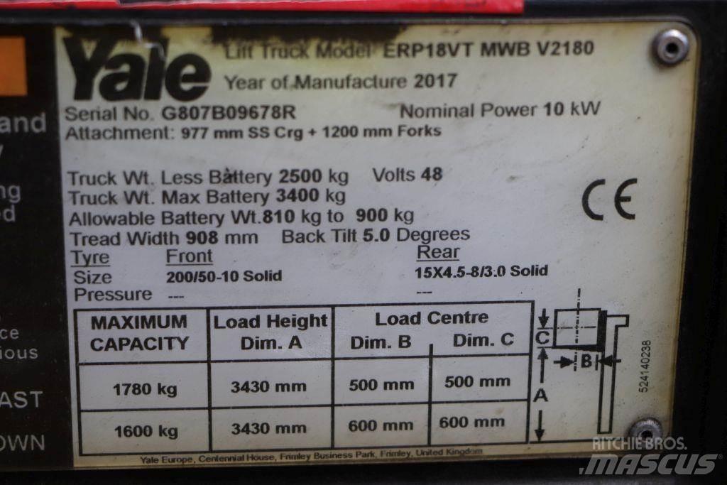 Yale ERP18VT Carretillas de horquilla eléctrica