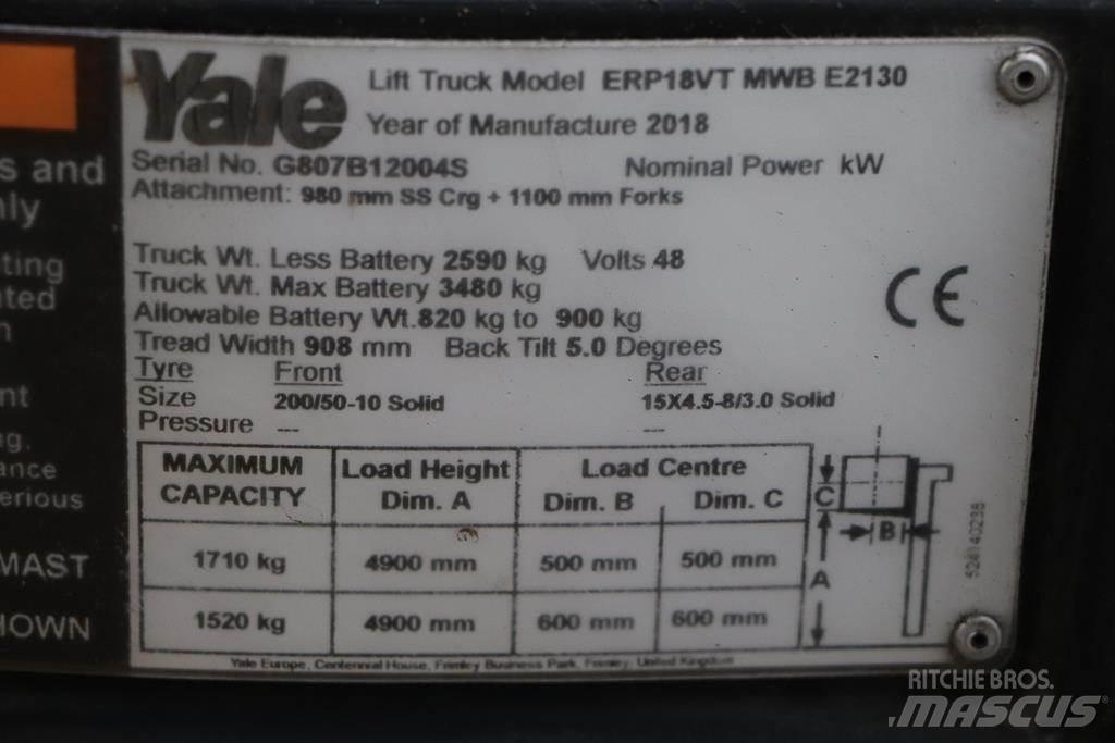 Yale ERP18VT Carretillas de horquilla eléctrica