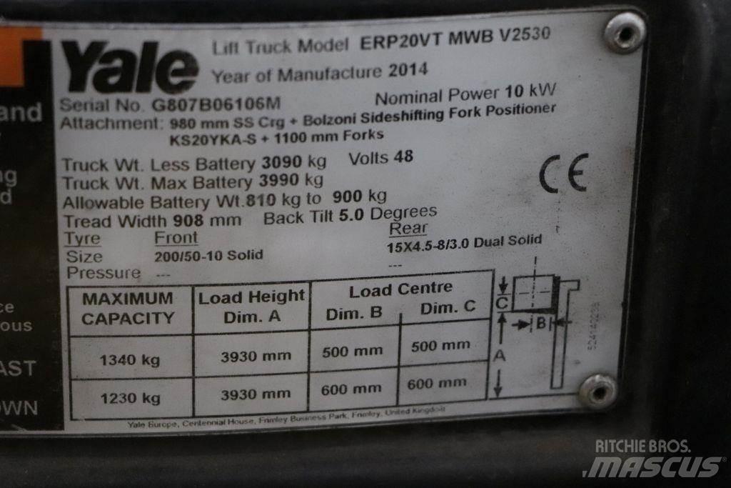 Yale ERP20VT Carretillas de horquilla eléctrica