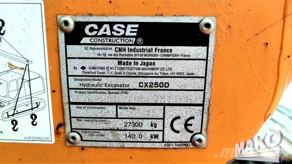 CASE CX 250 D Excavadoras sobre orugas