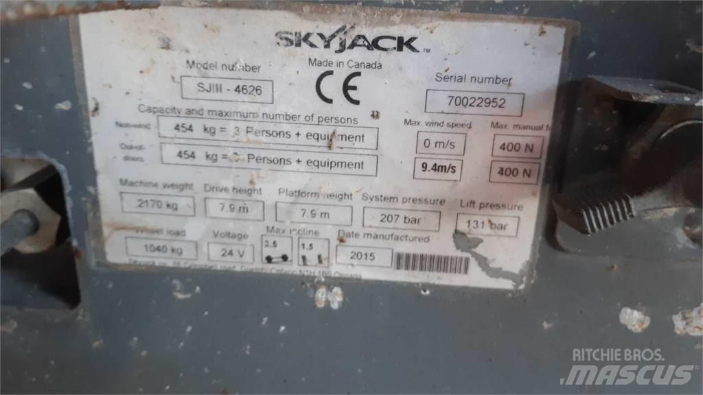 SkyJack SJIII4626 Plataformas tijera