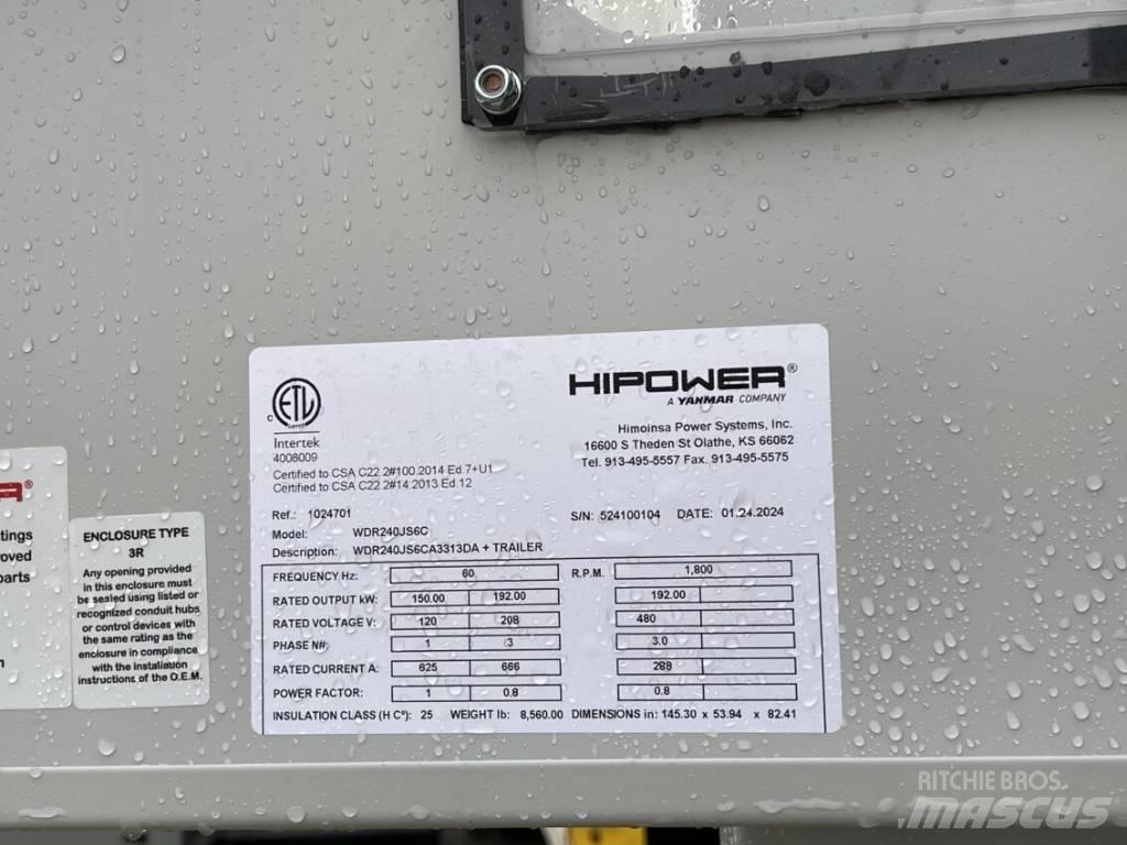 Hipower HRJW-240 Generadores diésel