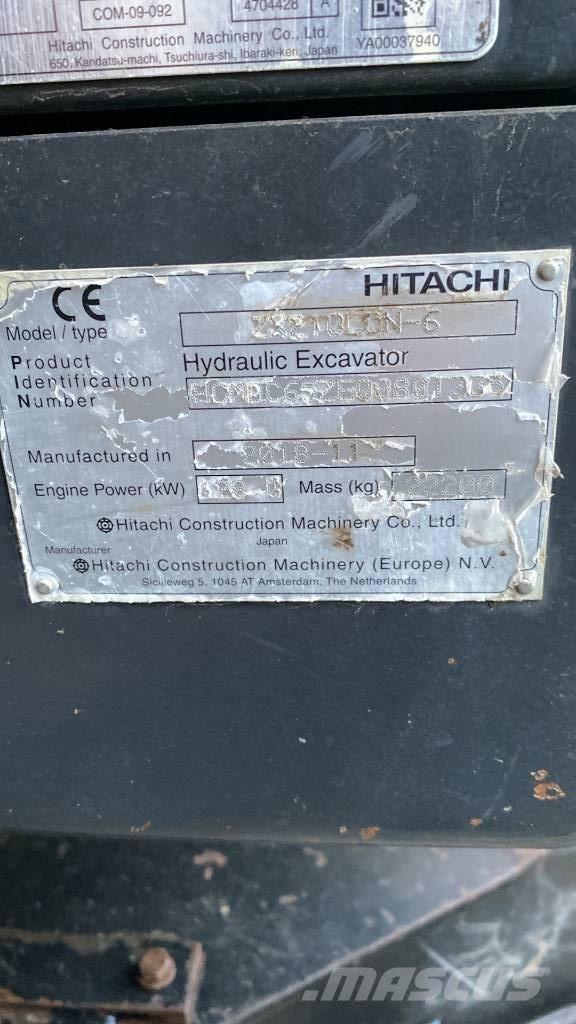 Hitachi ZX210LCN-6 Cosechadoras