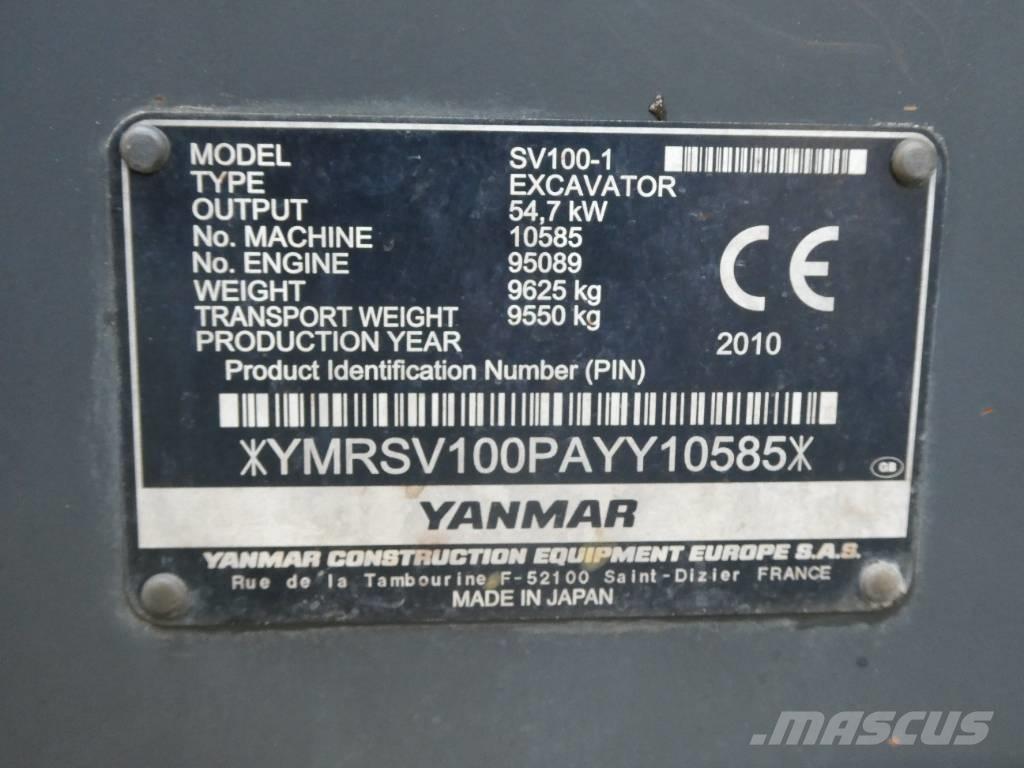 Yanmar SV 100-1 Excavadoras 7t - 12t