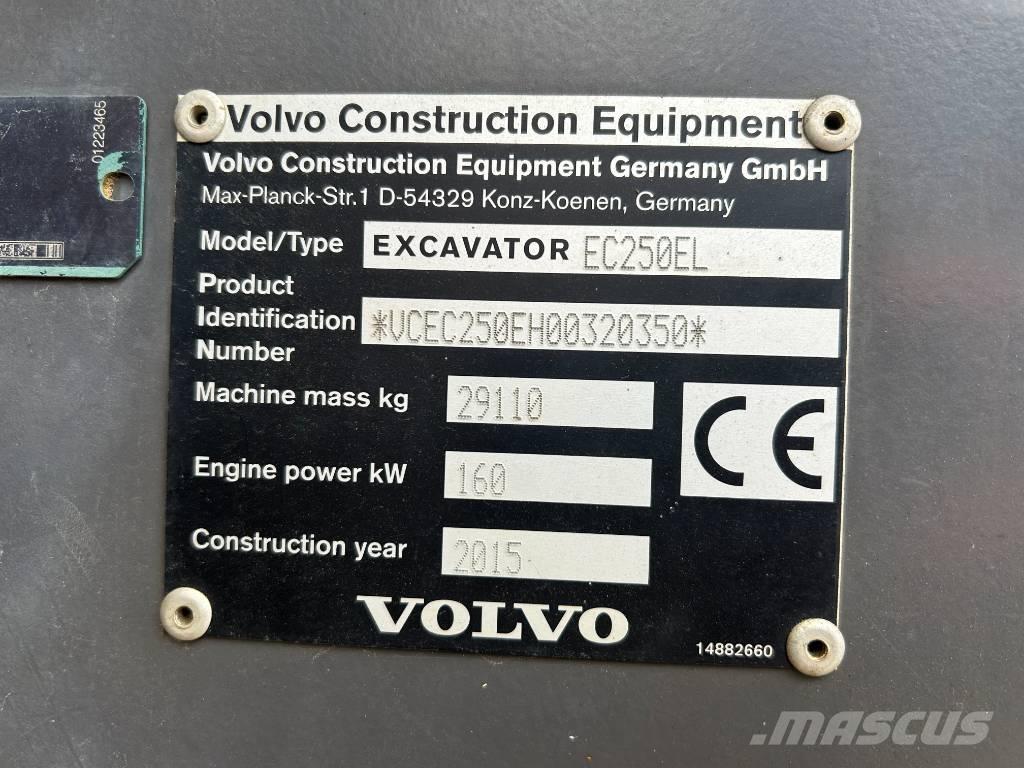 Volvo EC 250 EL Excavadoras sobre orugas
