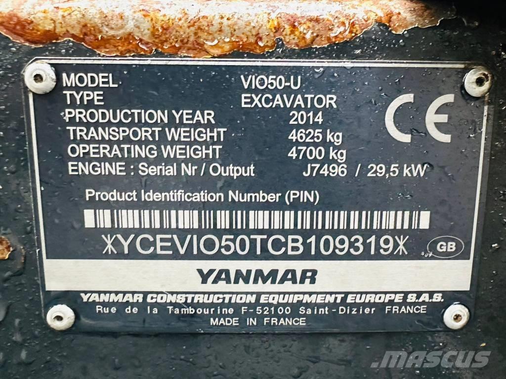 Yanmar Vio 50 U Miniexcavadoras