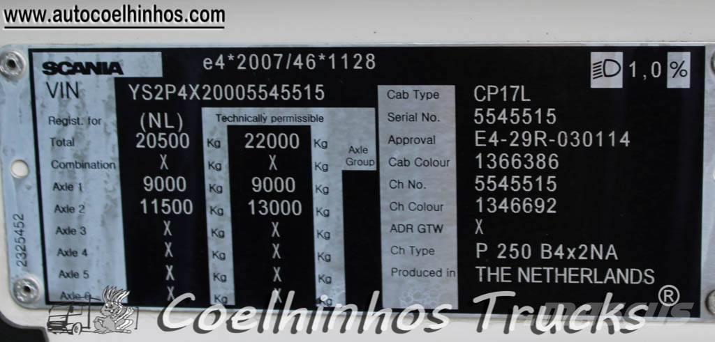 Scania P 250 Camiones con caja de remolque