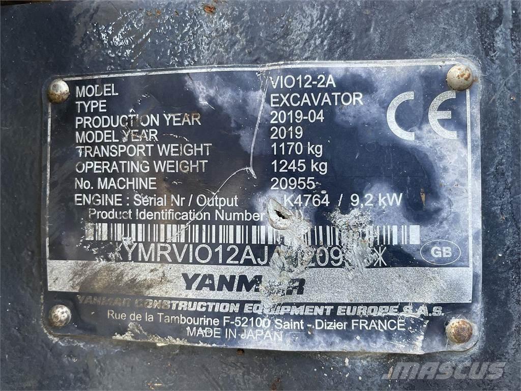 Yanmar VIO12 Excavadoras de ruedas