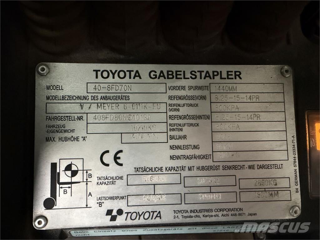 Toyota 40-8FD70N Camiones diesel