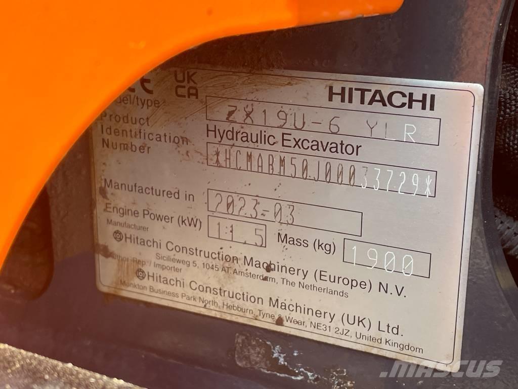 Hitachi ZX 19 U-6 Miniexcavadoras