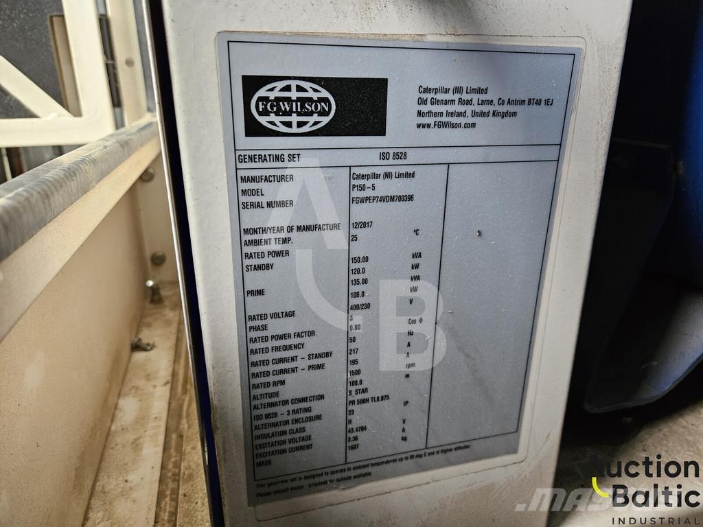 FG Wilson P150-5 Generadores diésel