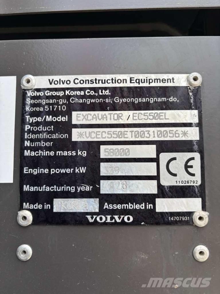 Volvo EC550EL Excavadoras sobre orugas