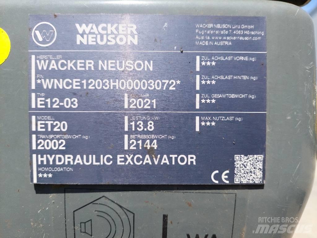 Wacker Neuson ET20 Excavadoras sobre orugas