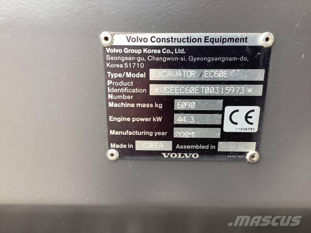 Volvo EC 60 E Excavadoras sobre orugas