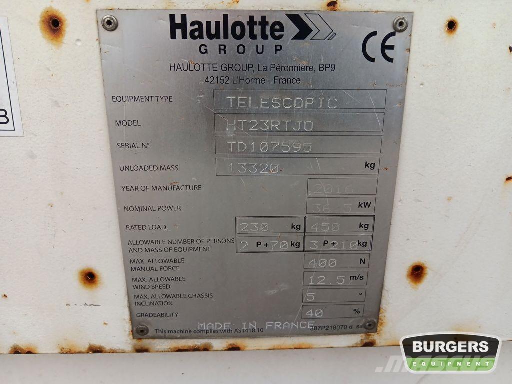 Haulotte HT23RTJO Plataformas con brazo de elevación telescópico