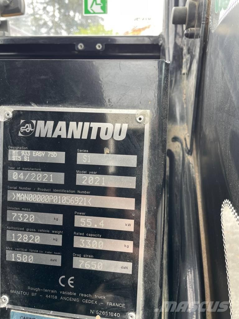 Manitou MT 933 Easy Carretillas telescópicas