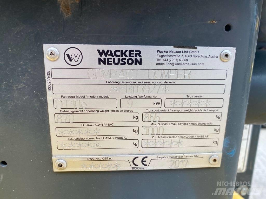 Wacker Neuson DT10e Camiones de volteo sobre orugas