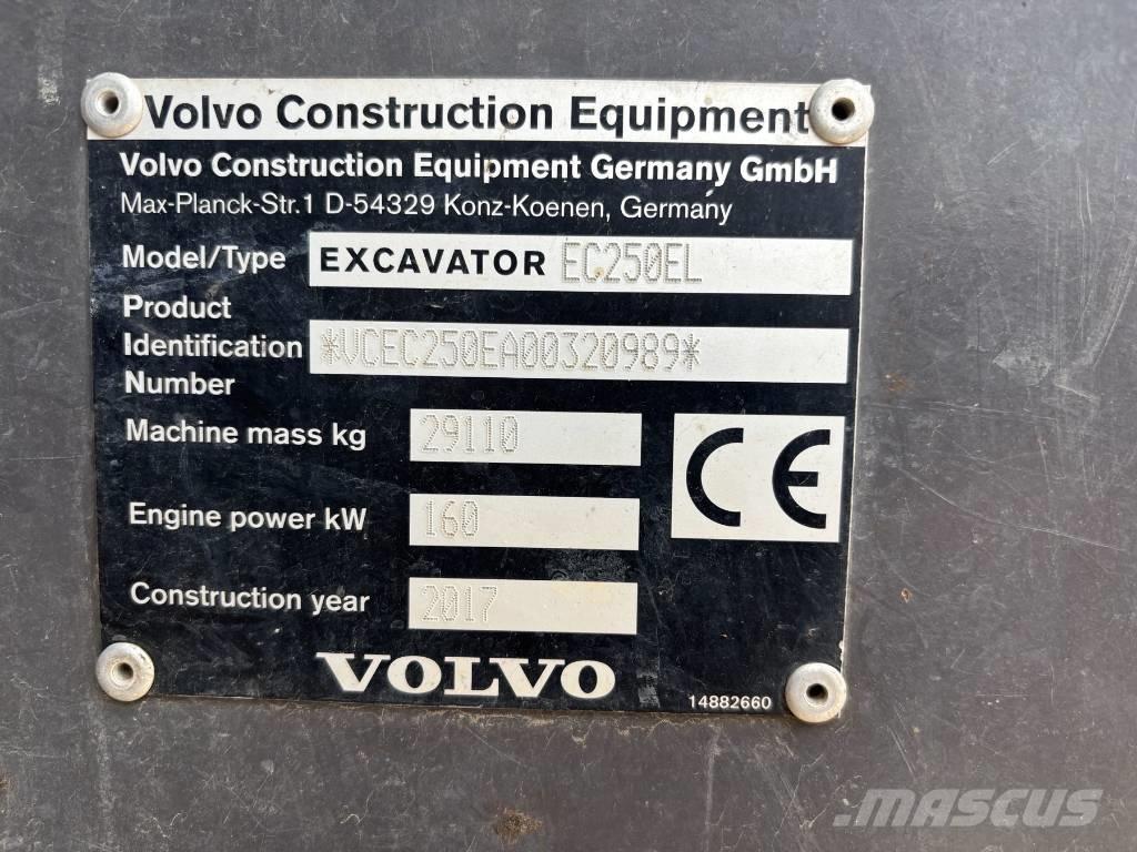 Volvo EC 250 EL Excavadoras sobre orugas