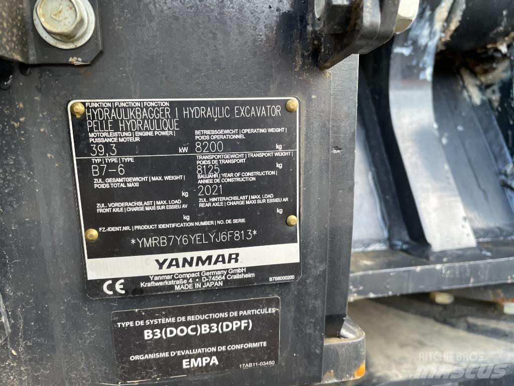 Yanmar B7 Excavadoras 7t - 12t