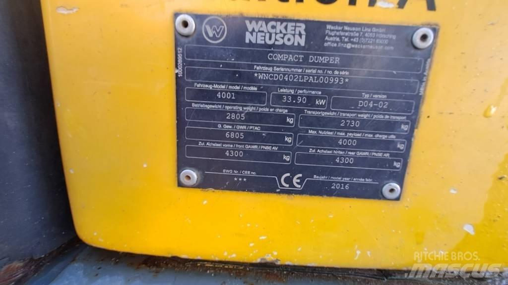 Wacker Neuson LD4001 Vehículos compactos de volteo