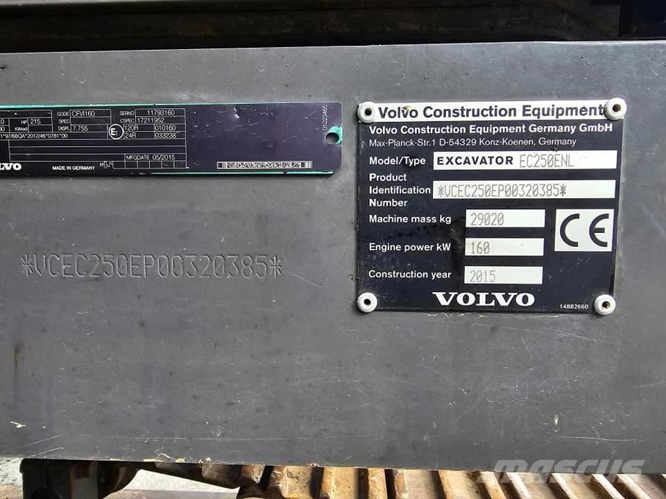 Volvo EC250 ENL Excavadoras sobre orugas
