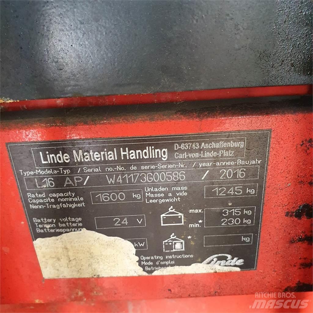 Linde L16AP Montacargas manual