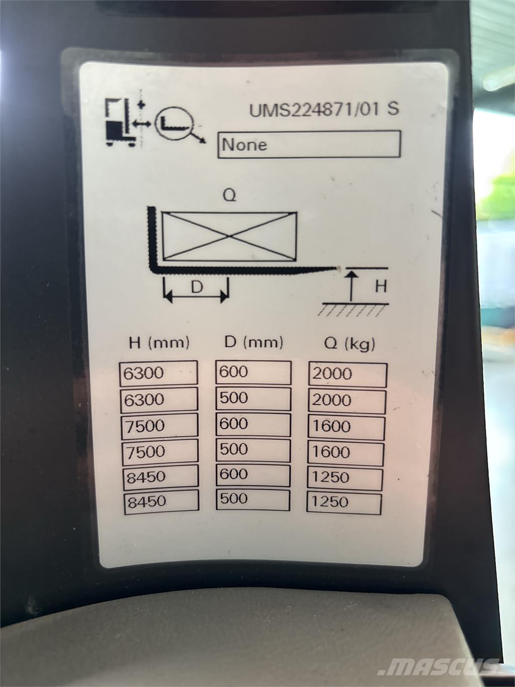 Atlet UMS200 Montacargas de alcance de gran altura