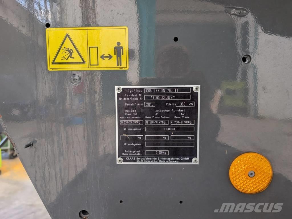 CLAAS Lexion 760 TT Cosechadoras combinadas