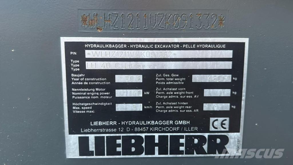 Liebherr LH 40C EW Manejadores de residuos industriales